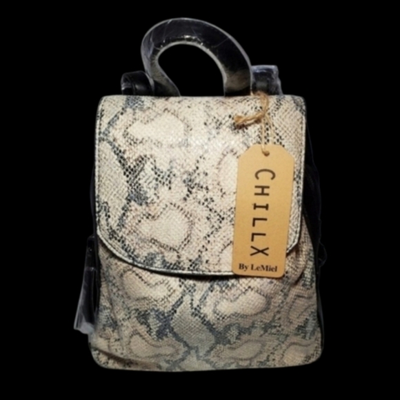 Python Snake Pattern Backpack/Purse by Le Miel - Picture 1 of 6